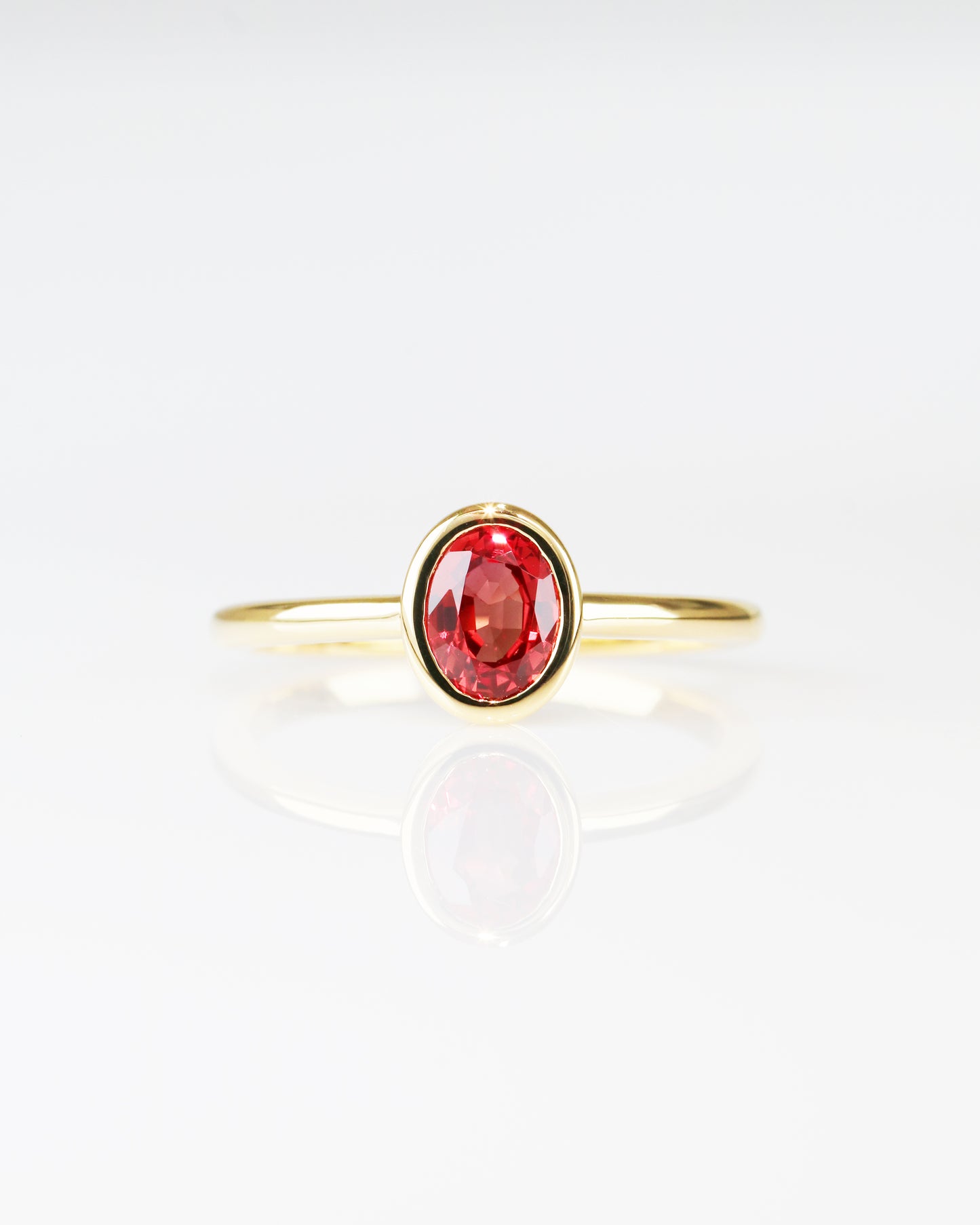 Josie Orangey Red Sapphire