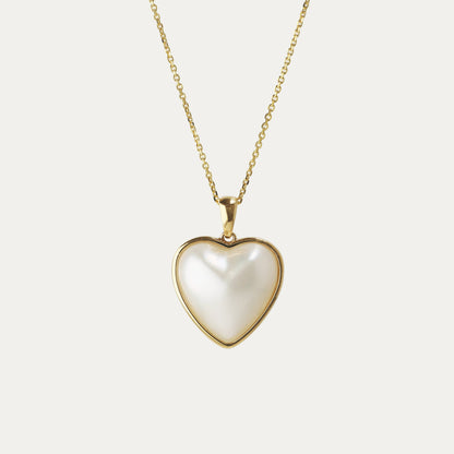 18k Yellow Gold Heart-shaped Mabe Pearl Customizable PATREA Charm Pendant