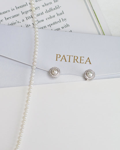 18k White Gold 2-way Akoya Pearl and Baroque Pearl Diamond Dangle Earrings