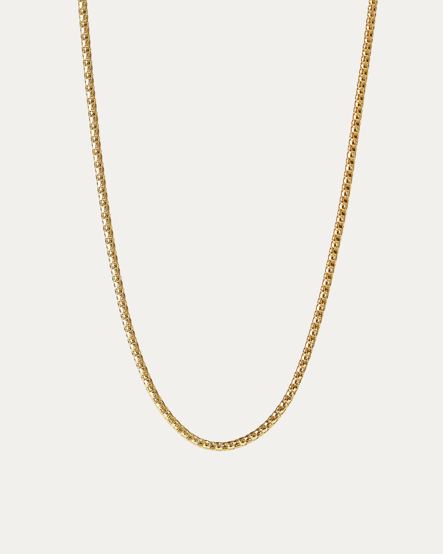 18k Yellow Gold Chain Adjustable Necklace