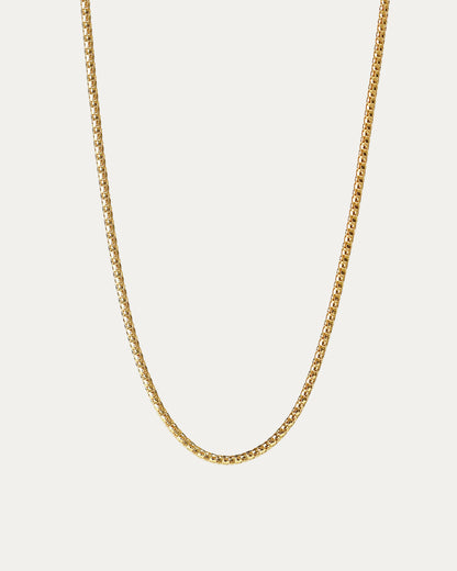 18k Yellow Gold Chain Adjustable Necklace