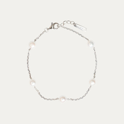 18k Gold 4-4.5mm Japanese Akoya Pearl Bracelet