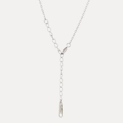 18k Gold Solitaire Emerald Cut Aquamarine Necklace