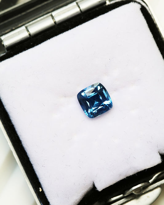 Unheated Cornflower Blue Sapphire Cushion 1.66ct with Certificate
