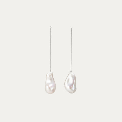 18k White Gold Baroque Pearl Dangle Earring Parts-Patrea Jewelry,珍珠耳環, 珍珠首飾, 輕奢首飾, Akoya 珍珠耳環, akoya pearl earring, akoya pearl jewelry hk, 尖沙咀 珠寶店,尖沙咀 訂造結婚戒指, Best jewelry store Tsim Sha Tsui, Tsim Sha Tsui pearl jewelry shop, jewelry showroom hk, 尖沙咀 珍珠 珠寶店,香港 珍珠 珠寶店, everyday pearl jewelry hk, OL 珍珠 珠寶, 時尚 珍珠 珠寶,南洋珍珠18K金首飾, 日常珍珠首飾, 珍珠 保養,輕婚紗首飾, 婚禮耳環,新娘首飾,婚戒推薦, bridal jewelry hk, 18k white gold minimalist bridal jewelry