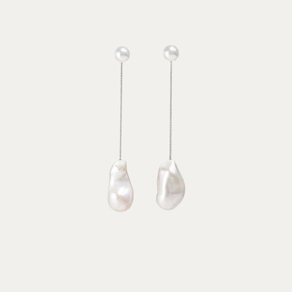18k White Gold Baroque Pearl Dangle Earring Parts-Patrea Jewelry,珍珠耳環, 珍珠首飾, 輕奢首飾, Akoya 珍珠耳環, akoya pearl earring, akoya pearl jewelry hk, 尖沙咀 珠寶店,尖沙咀 訂造結婚戒指, Best jewelry store Tsim Sha Tsui, Tsim Sha Tsui pearl jewelry shop, jewelry showroom hk, 尖沙咀 珍珠 珠寶店,香港 珍珠 珠寶店, everyday pearl jewelry hk, OL 珍珠 珠寶, 時尚 珍珠 珠寶,南洋珍珠18K金首飾, 日常珍珠首飾, 珍珠 保養,輕婚紗首飾, 婚禮耳環,新娘首飾,婚戒推薦, bridal jewelry hk, 18k white gold minimalist bridal jewelry