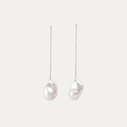 18k White Gold Baroque Pearl Dangle Earring Parts-Patrea Jewelry,珍珠耳環, 珍珠首飾, 輕奢首飾, Akoya 珍珠耳環, akoya pearl earring, akoya pearl jewelry hk, 尖沙咀 珠寶店,尖沙咀 訂造結婚戒指, Best jewelry store Tsim Sha Tsui, Tsim Sha Tsui pearl jewelry shop, jewelry showroom hk, 尖沙咀 珍珠 珠寶店,香港 珍珠 珠寶店, everyday pearl jewelry hk, OL 珍珠 珠寶, 時尚 珍珠 珠寶,南洋珍珠18K金首飾, 日常珍珠首飾, 珍珠 保養,輕婚紗首飾, 婚禮耳環,新娘首飾,婚戒推薦, bridal jewelry hk, 18k white gold minimalist bridal jewelry