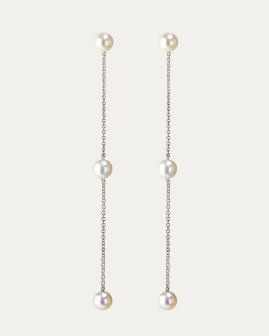 18k White Gold 4-4.5mm Japanese Akoya Pearl Dangle Earrings-Patrea Jewelry,珍珠耳環, 珍珠首飾, 輕奢首飾, Akoya 珍珠耳環, akoya pearl earring, akoya pearl jewelry hk, 尖沙咀 珠寶店,尖沙咀 訂造結婚戒指, Best jewelry store Tsim Sha Tsui, Tsim Sha Tsui pearl jewelry shop, jewelry showroom hk, 尖沙咀 珍珠 珠寶店,香港 珍珠 珠寶店, everyday pearl jewelry hk, OL 珍珠 珠寶, 時尚 珍珠 珠寶,南洋珍珠18K金首飾, 日常珍珠首飾, 珍珠 保養,輕婚紗首飾, 婚禮耳環,新娘首飾,婚戒推薦, bridal jewelry hk, 18k white gold minimalist bridal jewelry