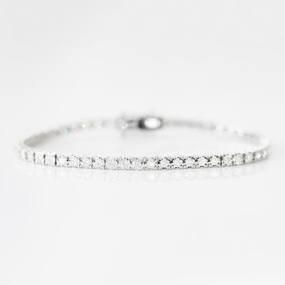 1.60ct Round Diamond Tennis Bracelet (White/Rose/Yellow Gold)
