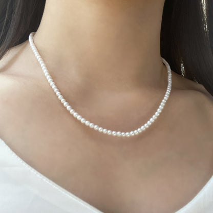 18k黃金Baby Akoya珍珠頸鍊 18k Yellow Gold Baby Akoya Necklace (Adjustable)