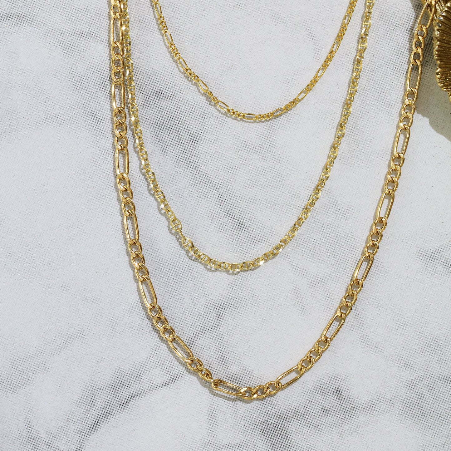 18k Yellow Gold Chain Necklace 18k黃金頸鏈