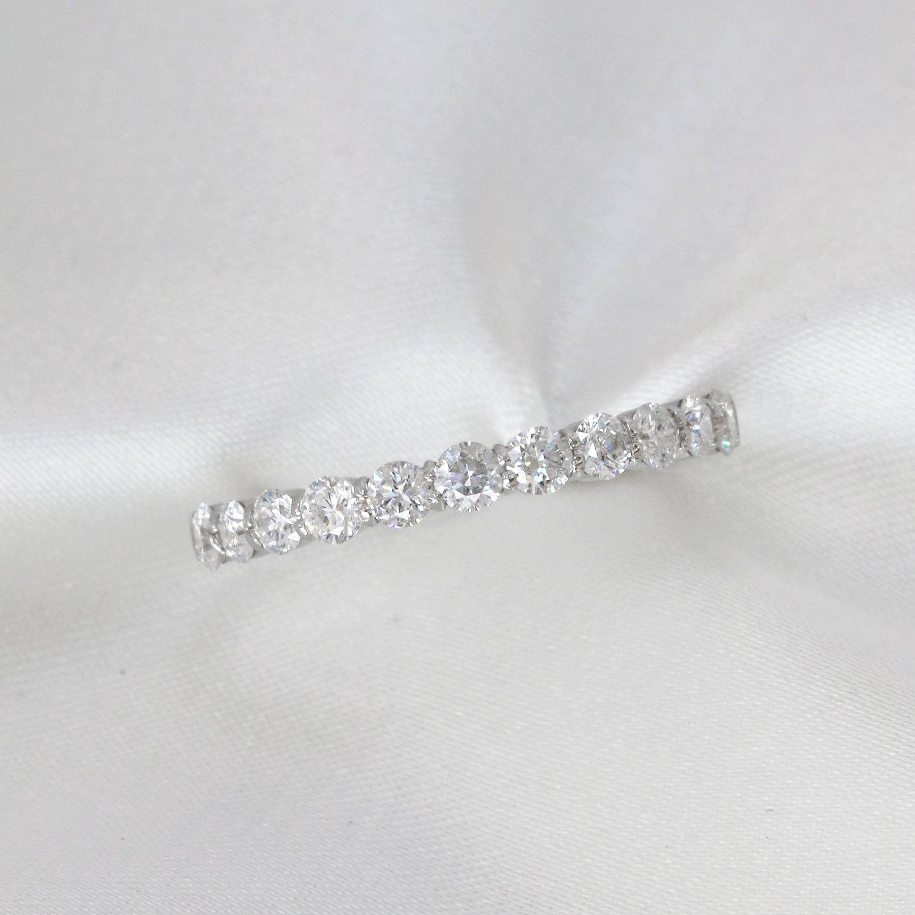 18k白金鑽石排戒 18k White Gold Deluxe D-color Diamond Eternity Ring