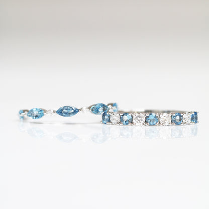18k白金聖瑪利亞海藍寶鑽石戒指 18k White Gold Santa Maria Aquamarine Diamond Ring
