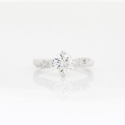 Daphne Vintage 18k White Gold 4-Prong Engagement Ring Setting 18k白金四爪復古求婚鑽石戒指款式