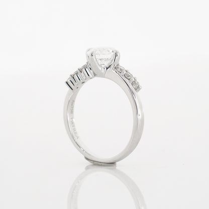 Daphne Vintage 18k White Gold 4-Prong Engagement Ring Setting 18k白金四爪復古求婚鑽石戒指款式