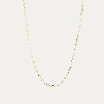 18k Yellow Gold Pig Nose Necklace