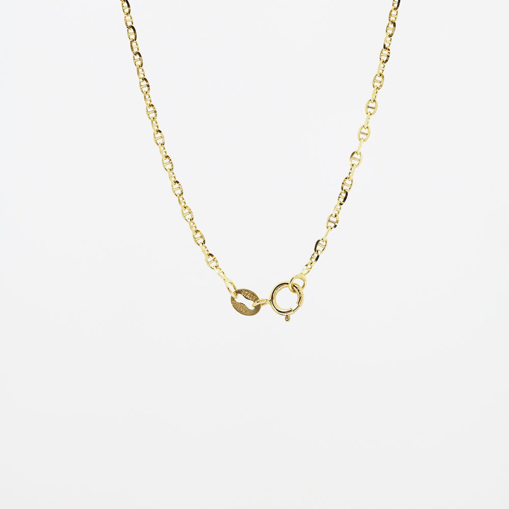 18k Yellow Gold Pig Nose Necklace