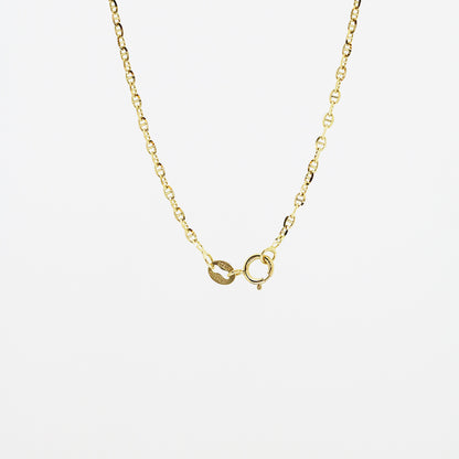18k Yellow Gold Pig Nose Necklace