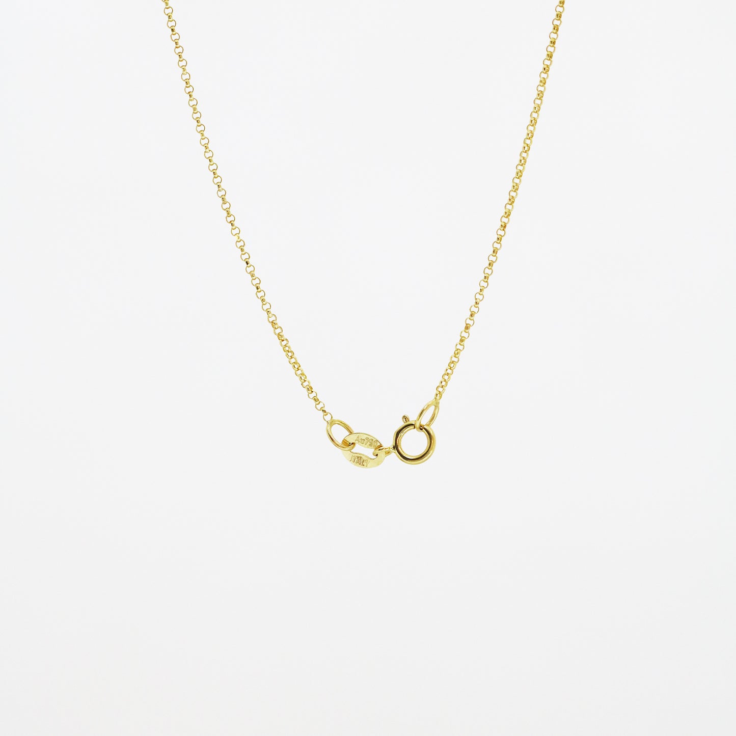 18k Yellow Gold Round Chain Necklace