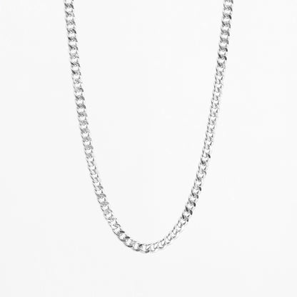 18k Gold 2.8mm Cuban Chain Necklace (White/Rose/Yellow Gold)