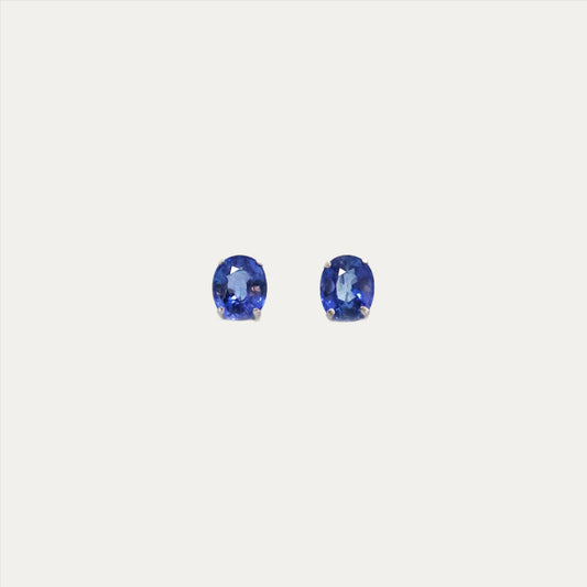 PT900 Sapphire Earrings 鉑金藍寶石耳環