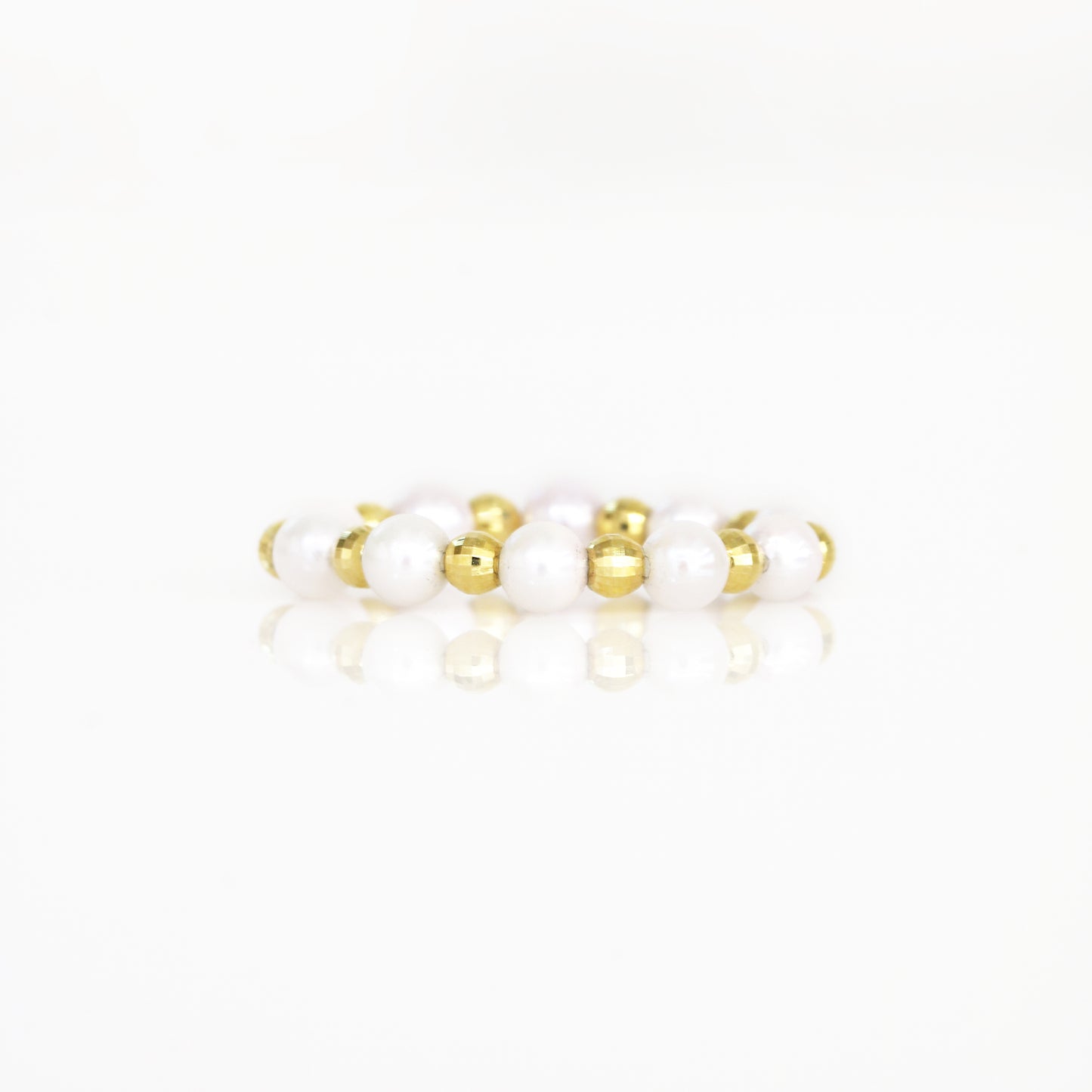 18k Rose Gold Baby Akoya Pearl Ring