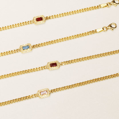 Gemstone Diamond Cuban Chain Bracelet-Bracelets,Patrea Jewelry,birthstone jewelry Hong Kong, Aquamarine jewelry hk, Bespoke gemstone jewelry HK, Luxury aquamarine 18k gold, 海藍寶首飾 推薦, 天然海藍寶石, 藍寶石 珠寶 香港, Jewelry HK Online, 海藍 寶 價格