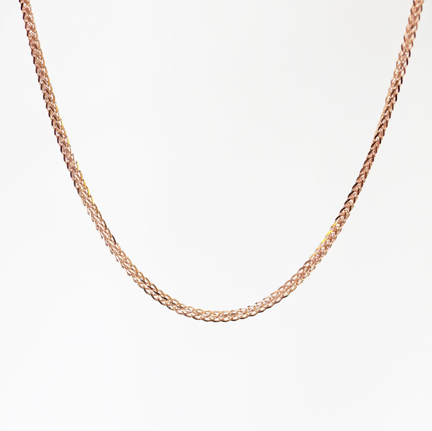 18k Gold Chain Necklace, Different styles (White/Rose/Yellow Gold)