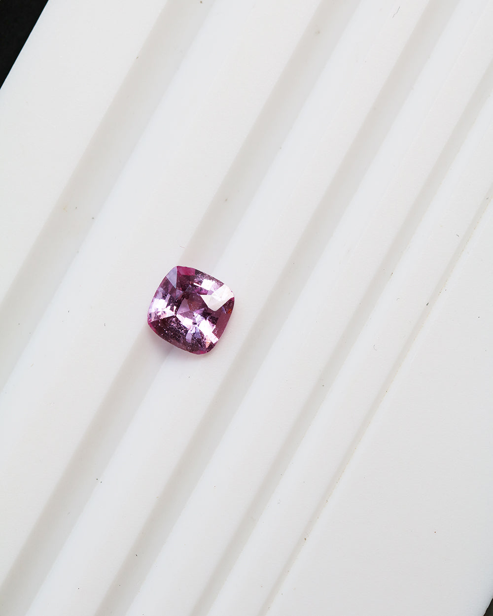 Unheated Padparadscha Sapphire Cushion 0.85ct with Certificate