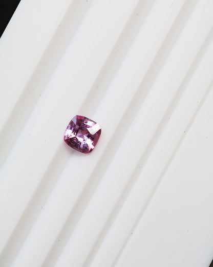 Unheated Padparadscha Sapphire Cushion 0.85ct with Certificate