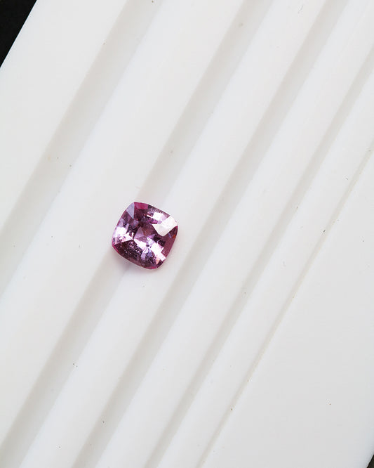Unheated Padparadscha Sapphire Cushion 0.85ct with Certificate