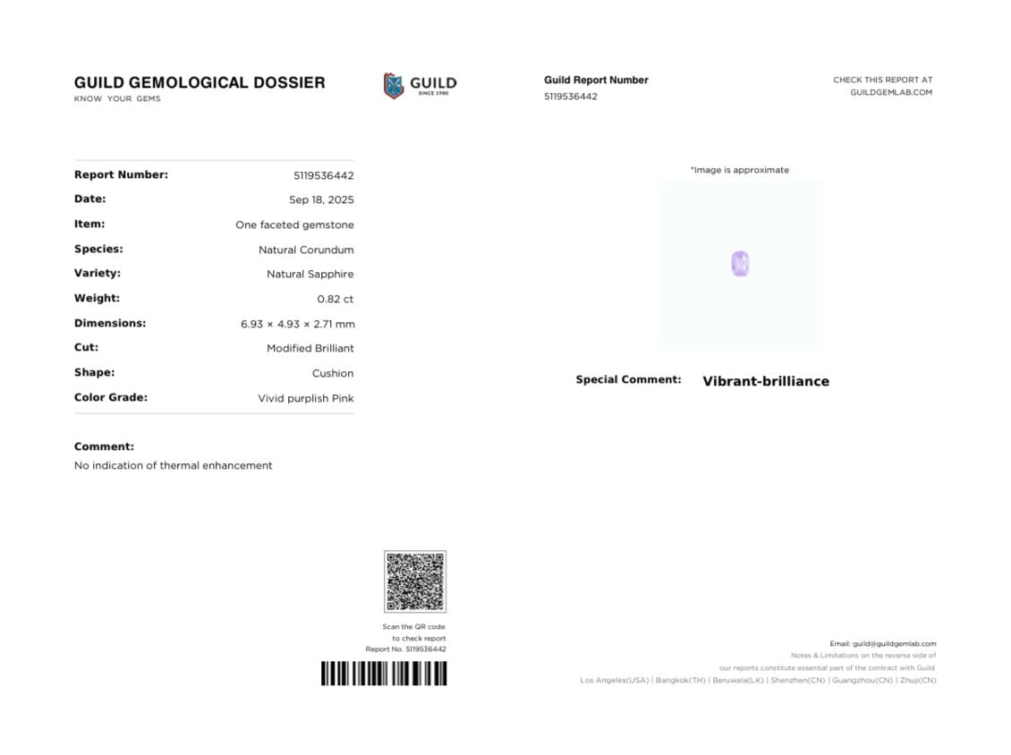 Unheated Pink Sapphire Cushion 0.82ct with Certificate-Loose Stones-Patrea Jewelry,粉紅藍寶石 香港,天然鑽石 香港, 香港 天然 粉紅藍寶石,Certified pink sapphire price HK,Pink sapphire fine jewelry hk, 粉紅藍寶石 價錢, Pink sapphire customize hk, Pink sapphire bespoke jewelry hong kong,粉紅藍寶石 訂制 香港,尖沙咀 鑽石珠寶店,香港 GIA鑽石專門店,尖沙咀 訂造結婚戒指, Best jewelry store Tsim Sha Tsui, Tsim Sha Tsui diamond jewelry shop, jewelry showroom hk