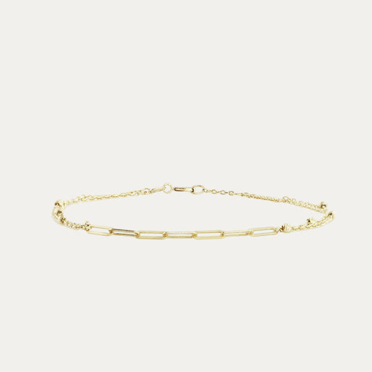 Coco Paper Clip Chain Bracelet