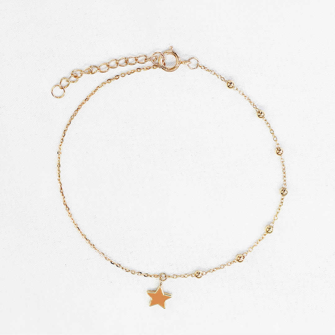 18k玫瑰金星星手鏈 18k Rose Gold Little Star Bracelet