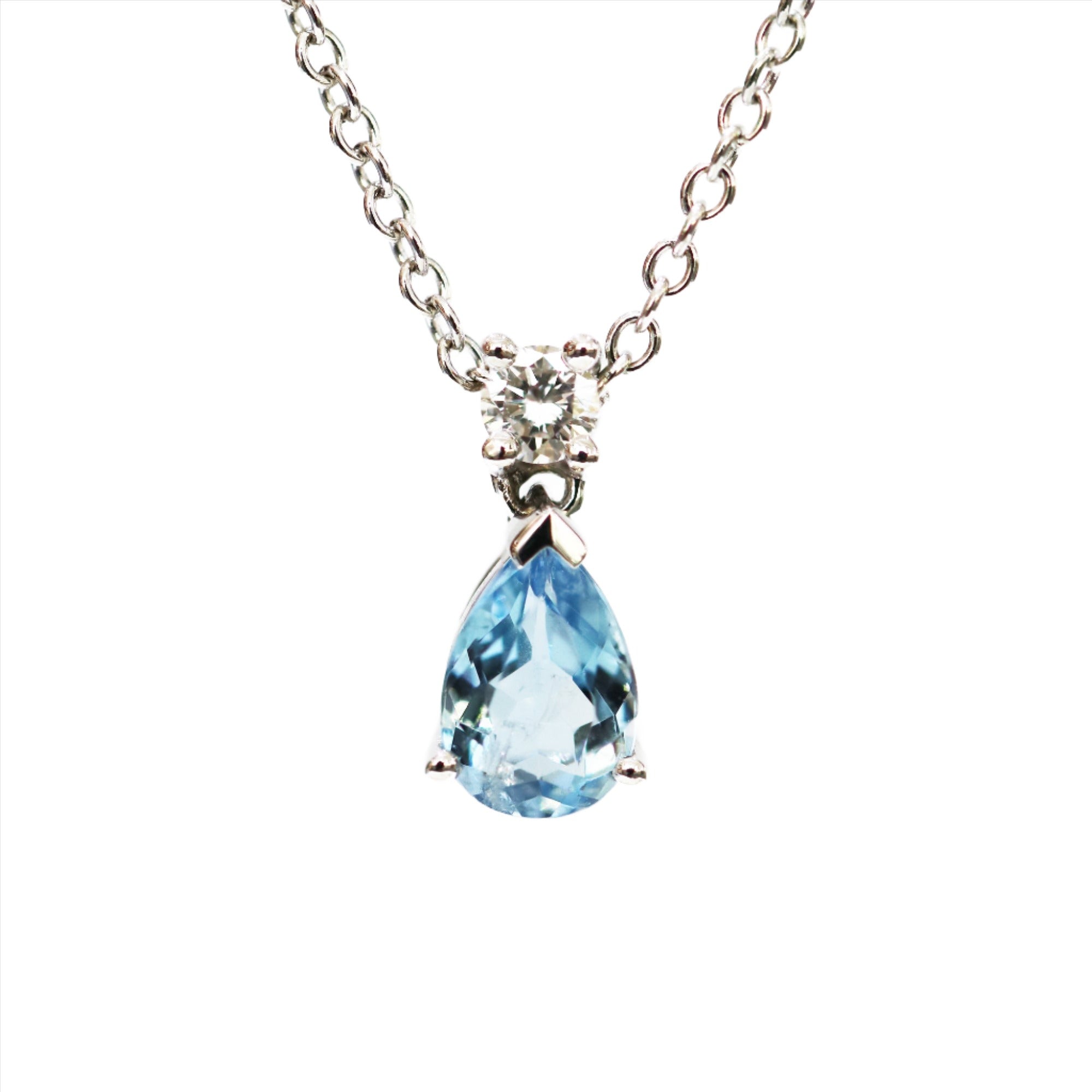 Antique Art Deco Aquamarine Diamond Lavaliere Necklace 30ct Aqua – Antique  Jewellery Online