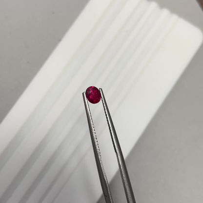 Pigeon's Blood Ruby Oval 0.48ct with Certificate