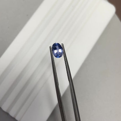 Unheated Light Blue Sapphire Oval 1.15ct with Certificate