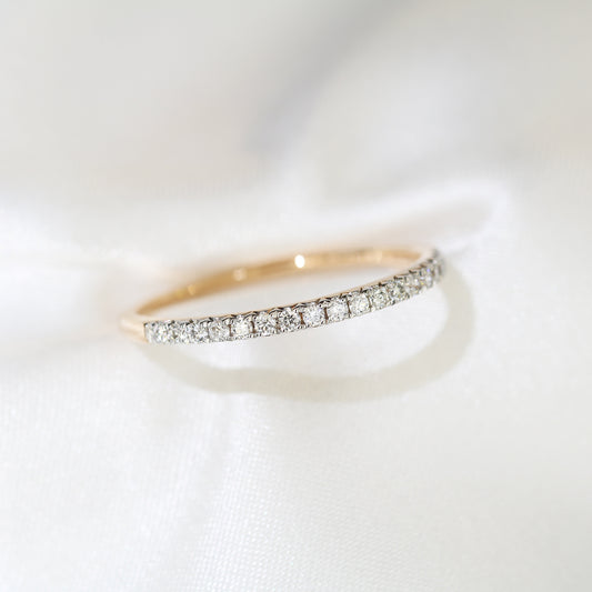   18k玫瑰金鑽石戒指 18k Rose Gold Eternity Diamond Ring