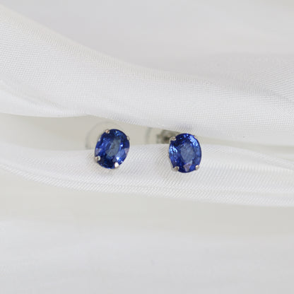 PT900 Sapphire Earrings 鉑金藍寶石耳環