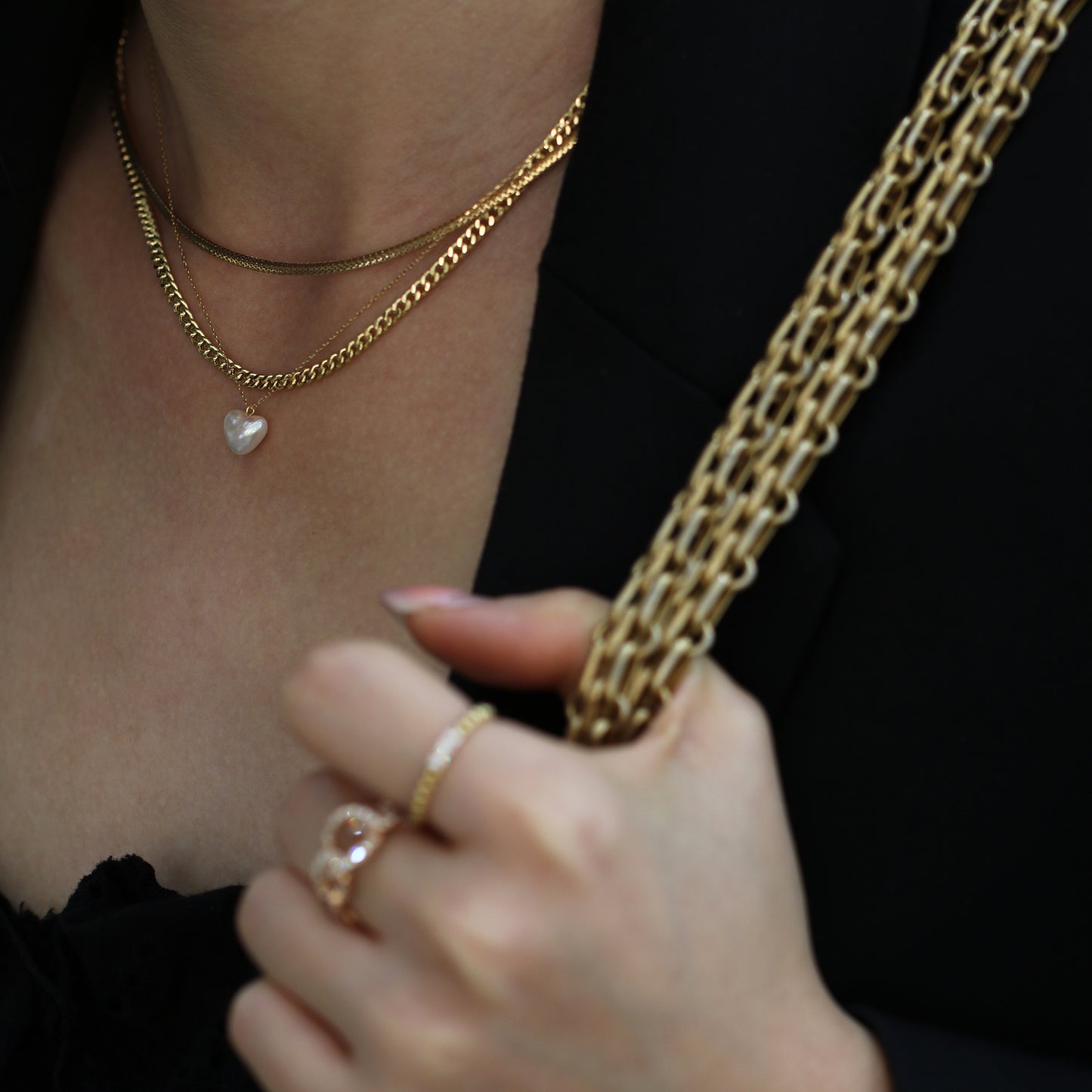 18k黃金古巴頸鏈 18k Yellow Gold 2.9mm Cuban Chain Necklace
