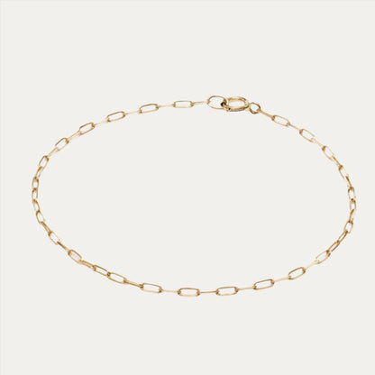 18k Rose Gold Mini Paper Clip Bracelet 18k 玫瑰金迷你圈圈手鏈